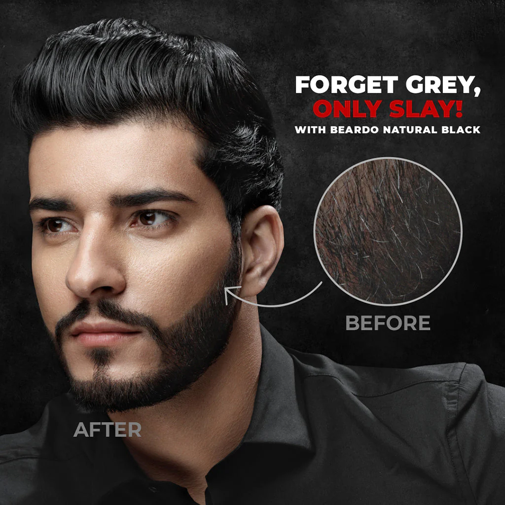 STardust Beard Color for Men - Natural Black - Image 5
